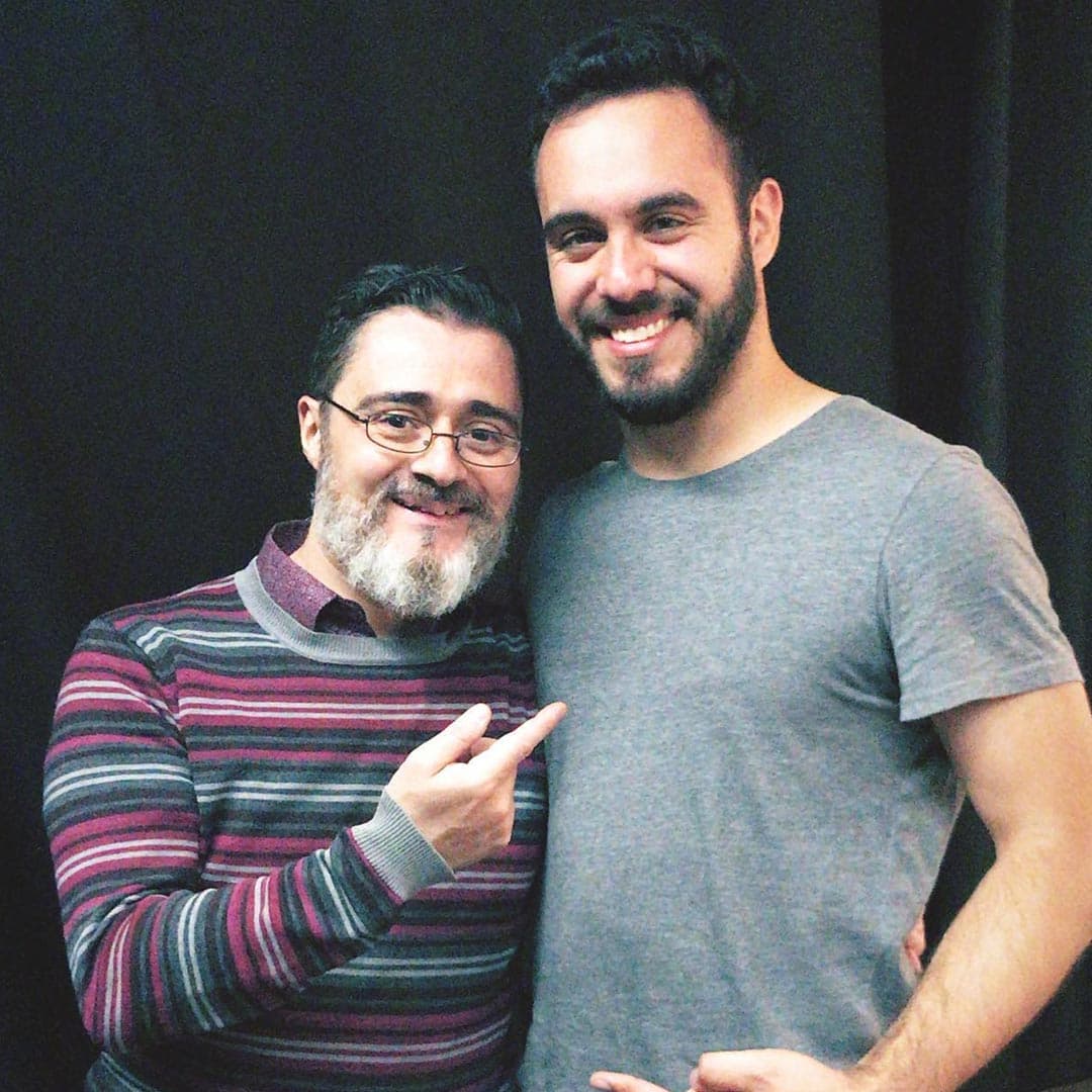 Emilh junto a Ricardo Rodríguez.